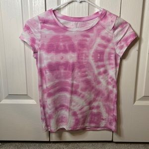 Girls purple tie-dye justice T-shirt